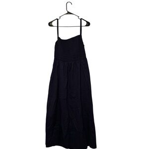 Old Navy Navy Blue Smocked Maxi Dress Size XL Sleeveless Summer